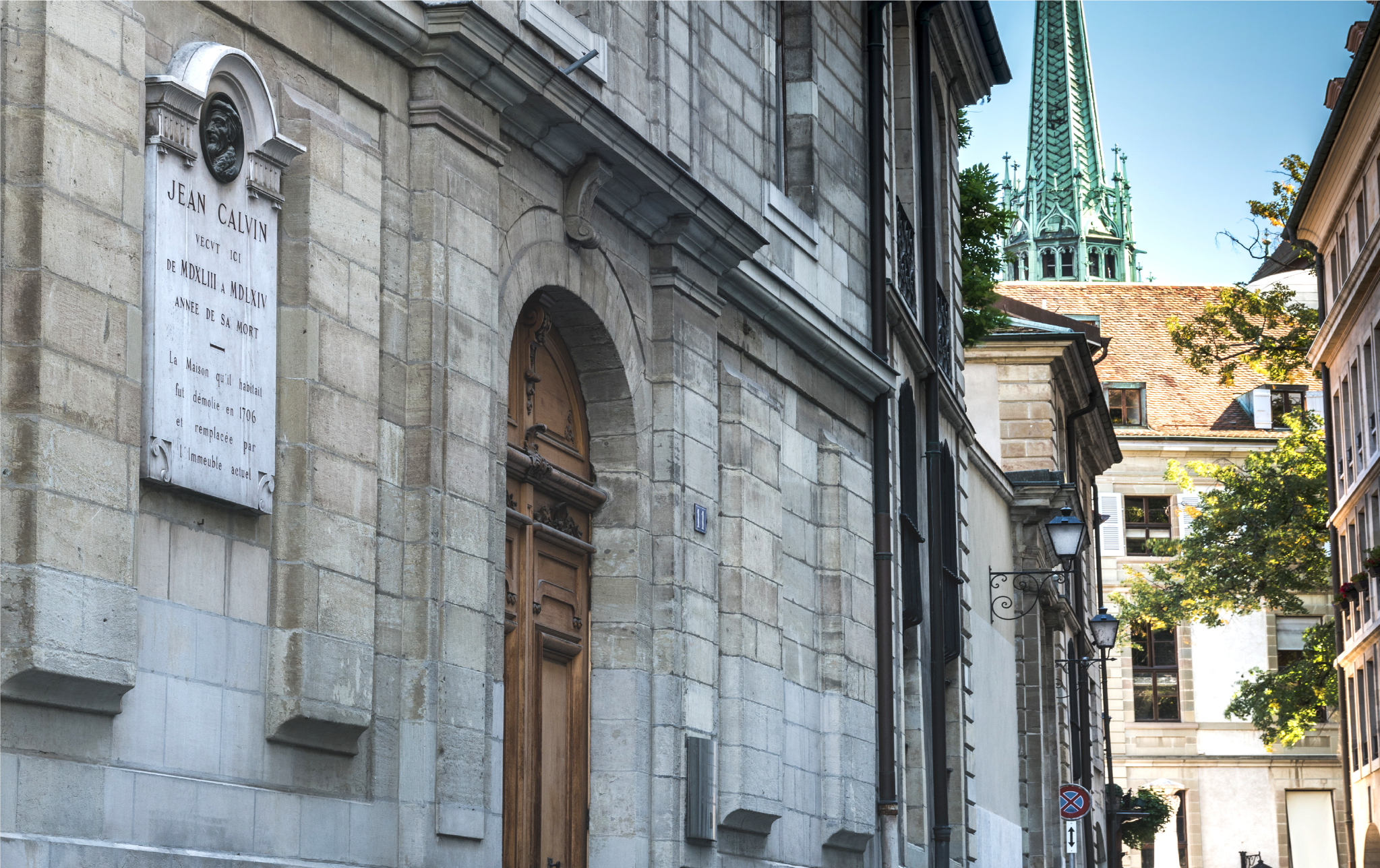 Rue Jean Calvin in Geneva